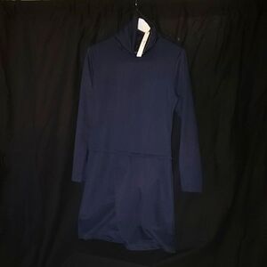 Navy Blue Long Sleeve Dress